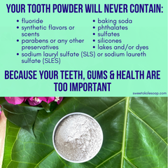 Sweet Cinnamon Tooth Powder with Hydroxyapatite for Enamel Strength