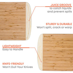 Large Bamboo Cutting Board – 14x11 in
